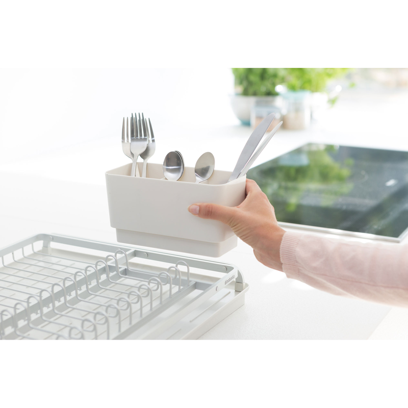 Brabantia dish drying rack aluminium light grey 38.6x49.2x14.2cm, , medium-null