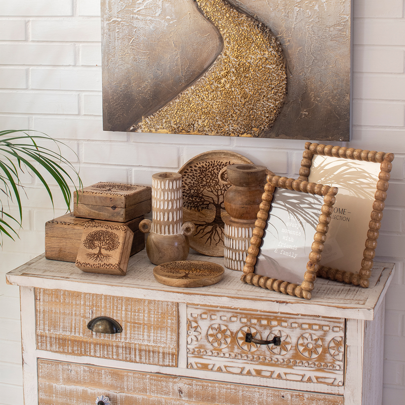 Mango wood photo frame 16x21cm, , medium-null