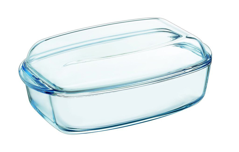 Pyrex 466a000 essentials glass rectangular casserole 4.3l + 2.2l, , medium image number null