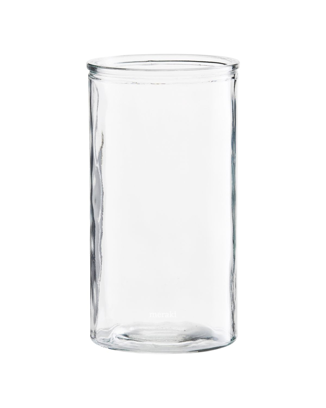 Vase, cylinder, clear, , medium-null