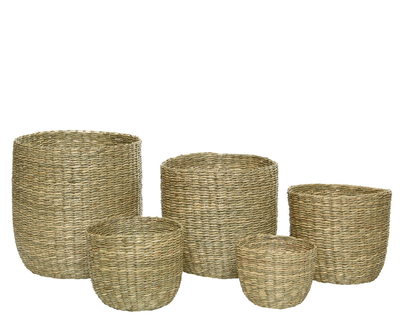 Basket sea grass natural - small, , medium