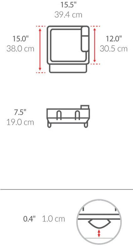 Product image: Steel frame dishrack white compact, , medium-null