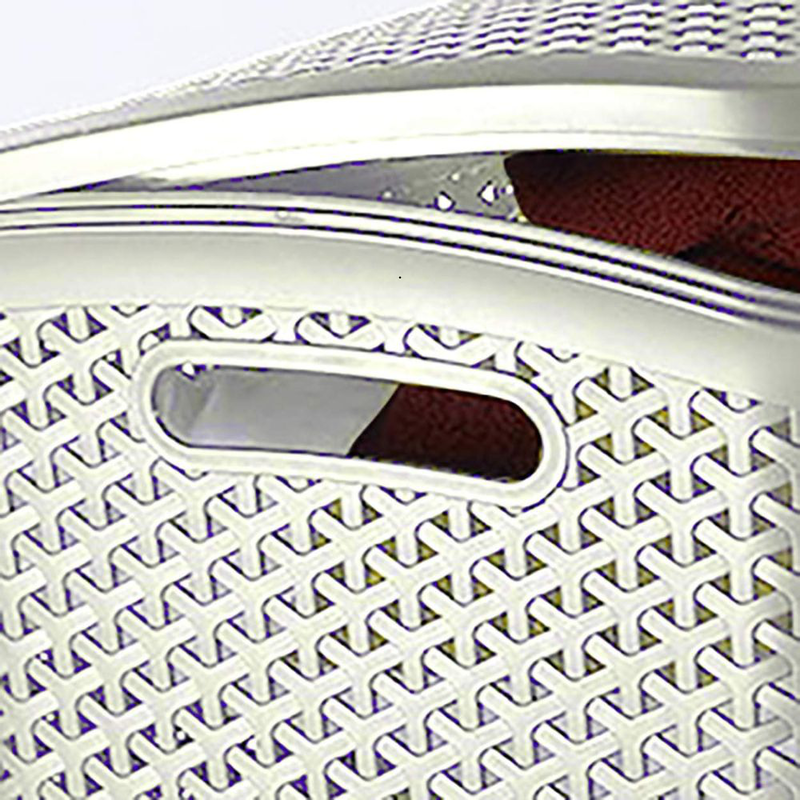 Product image: Curver rattan καλάθι απλύτων 55l, off white, με καπάκι, αεριζόμενο & ανθεκτικό, , medium-null