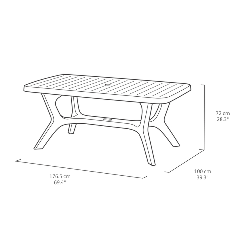 Keter baltimore table anthracite, , medium image number null