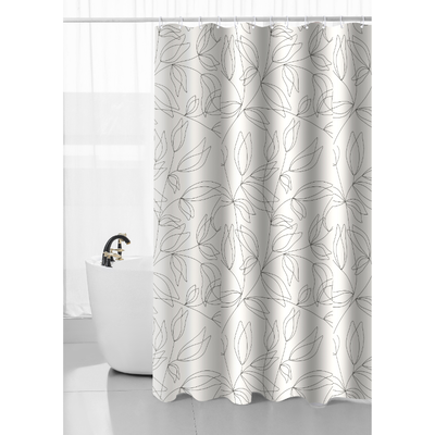 Shower curtain 180x180cm - flowers, , medium