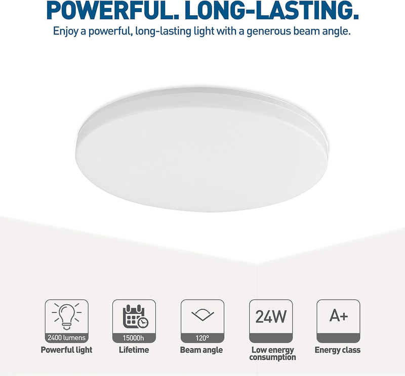 Tellur smart Wi-Fi led ceiling light, 24w, , medium-null