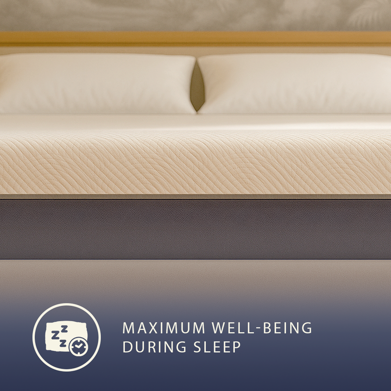 Boreal | double mattress 160x200 in memory foam and waterfoam | height 22 cm | orthopedic, hypoallergenic and anti-mite mattress | class 1 medical device | removable and breathable cover-null