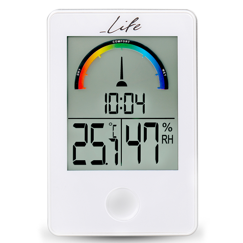 Life itemp white digital indoor thermometer/ hygrometer, , medium-null