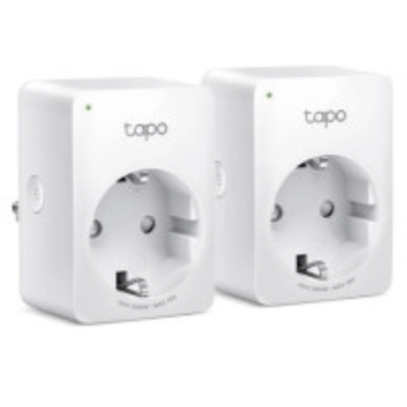 Tp-link tapo, mini smart Wi-Fi socket, energy monitoring, 100-240 v, max load 16 a, 50/60 hz, 2.4 GHz Wi-Fi networking, amazon certified for humans (ffs), voice control, uk plug, pack of 2 units, , medium-null