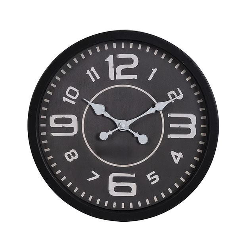 Wall clock black - white, , medium-null