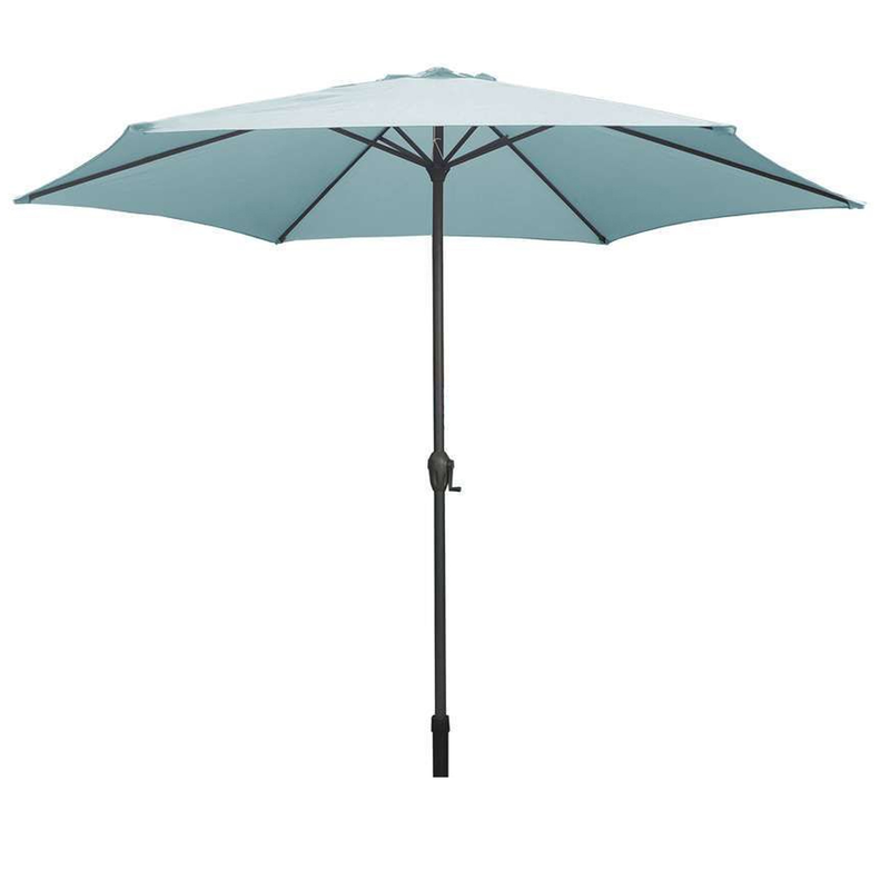 L.h garden aluminum umbrella 3m light blue-null