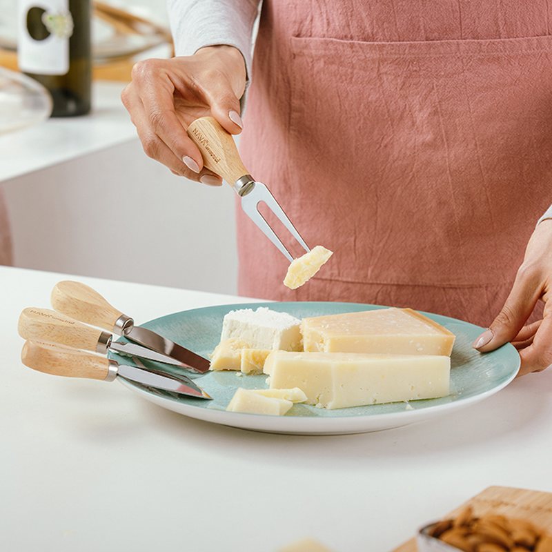Product image: Nava terrestrial stainless steel cheese knives set of 4pcs-null