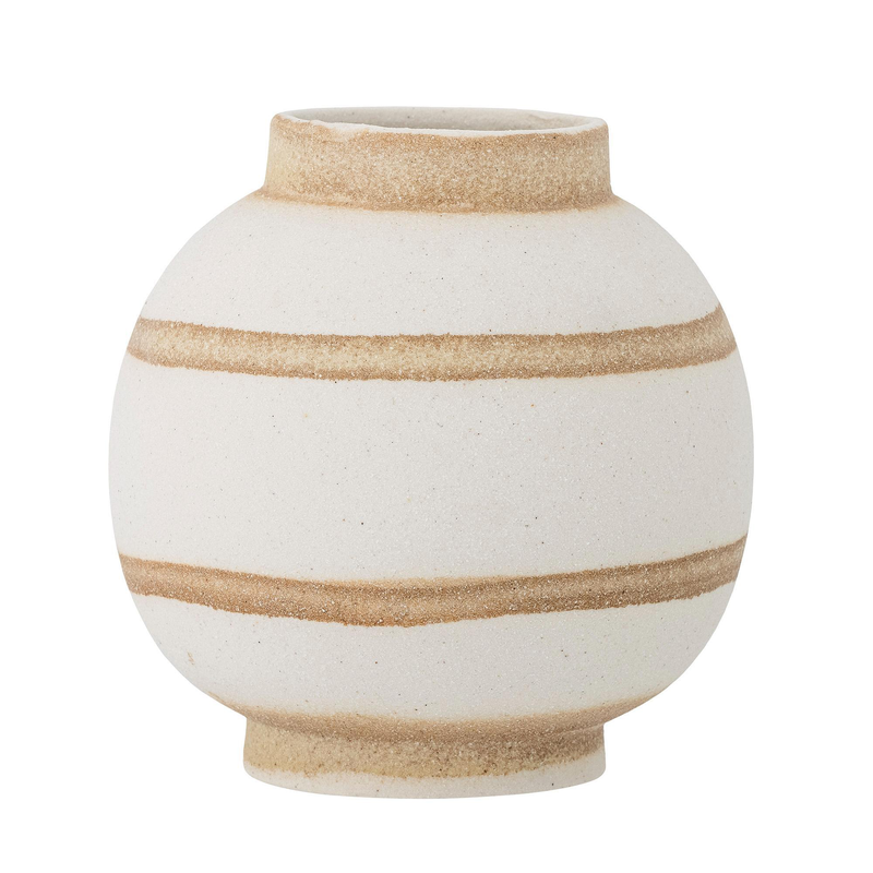 White stoneware vase, , medium image number null