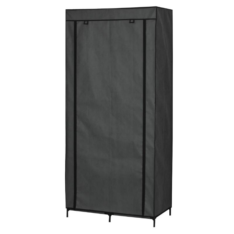 Wardrobe with 5 shelves 88x45x170cm, , medium-null
