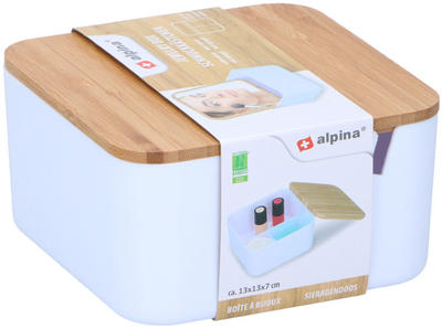 Alpina jewelry box with mirror 13x13x7cm, , medium