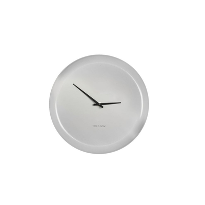 Metal wall clock 27.5cm white, White, medium
