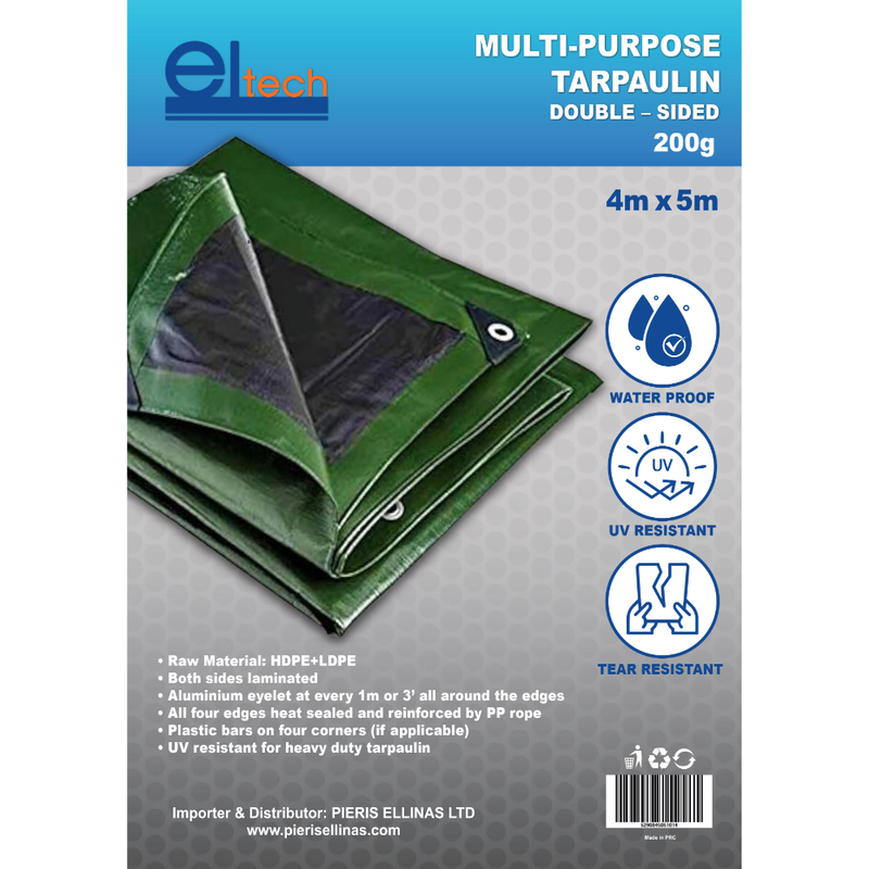 Eltech tarpaulin 200g 4x5m, , medium-null