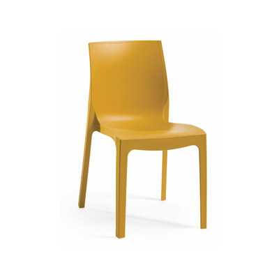 Emma chair without arms plastic black