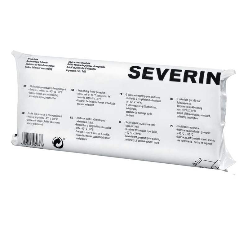 Product image: Severin σετ λείες σακούλες για αεροστεγές σφράγισμα 10mx285mm 3 ρολά, , medium-null