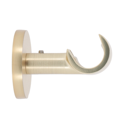 Mobois curtain rod support base d.20 80mm gold hook