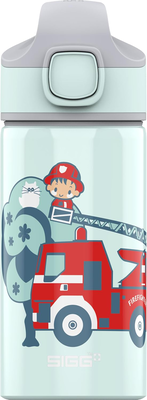 Sigg water miracle bottle fireman 0.4l, Grey-red, medium