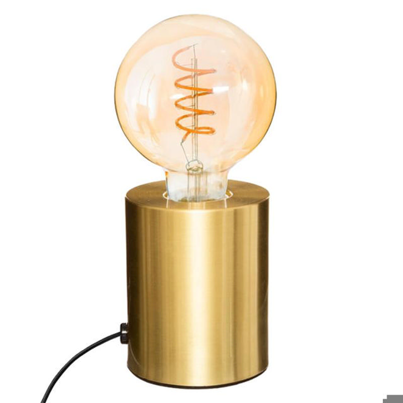 Atmosphera 'saba' 1xe27 (max.40w) table lamp metal gold ip20 &oslash;90xh105mm, , medium-null
