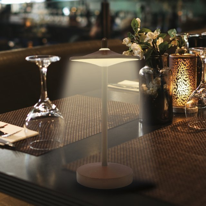 Kelu sake USB-c rechargeable ip44 aluminium lamp 130lm corten, , medium-null