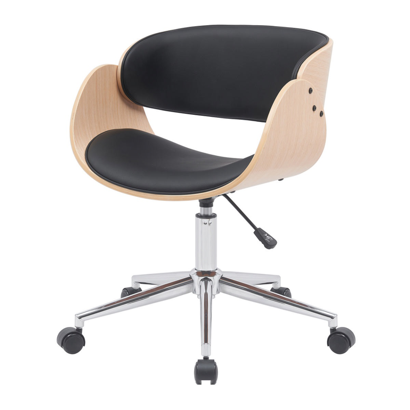 Demeyere junon office chair 60x52x72cm - walnut/black, , medium-null