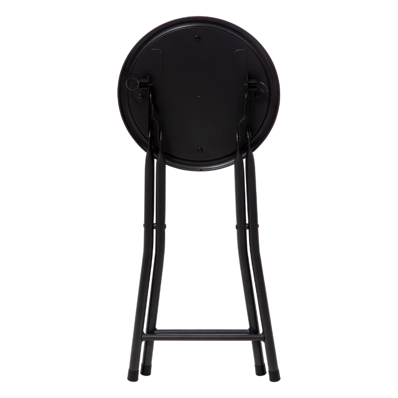 Product image: 5five velvet folding stool - black, , medium-null