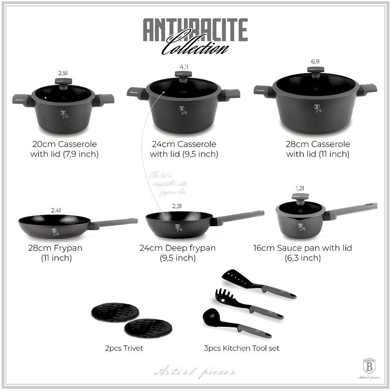 Berlinger haus bh/8141&sigma;&epsilon;&tau; &mu;&alpha;&gamma;&epsilon;&iota;&rho;&iota;&kappa;ώ&nu; 15 &tau;&epsilon;&mu;&alpha;&chi;ί&omega;&nu;,&nbsp; anthracite &mu;&epsilon; &alpha;&nu;&tau;&iota;&kappa;&omicron;&lambda;&lambda;&eta;&tau;&iota;&kappa;ή &epsilon;&pi;ί&sigma;&tau;&rho;&omega;&sigma;&eta;&nbsp;, , medium-null