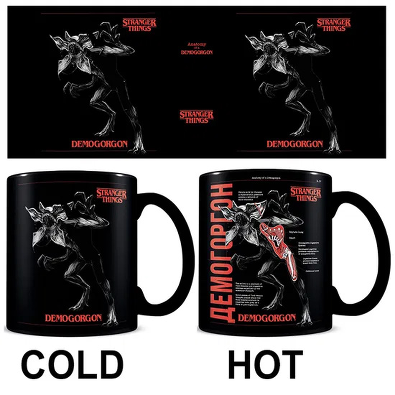 Stranger things 4 anatomy of a demogorgon heat change mug, , medium-null