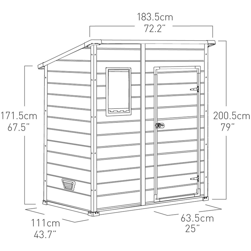 Product image: Keter manor shed 6x4ft beige, , medium-null