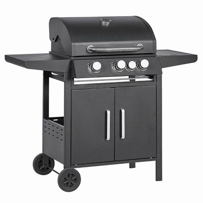Bormann bbq3100 ψησταριά υγραερίου 3+1 καυστήρων με μαντεμένια σχάρα & ντουλάπι αποθήκευσης, , medium