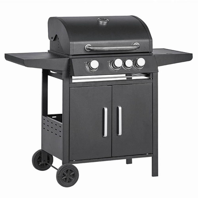 Product image: Bormann bbq3100 ψησταριά υγραερίου 3+1 καυστήρων με μαντεμένια σχάρα & ντουλάπι αποθήκευσης, , medium-null