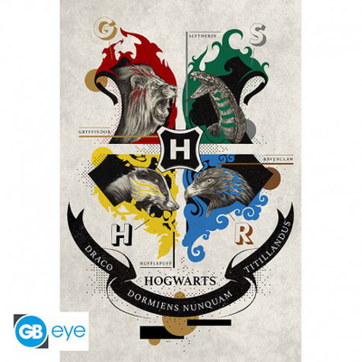 Abysse harry potter poster animal crest, , medium