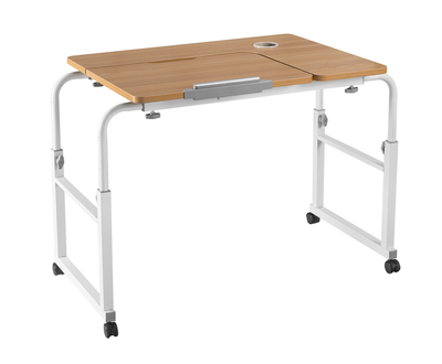 Lumivida computer tray desk mobile height & width adjustable 60x80cm fws10-1, , medium