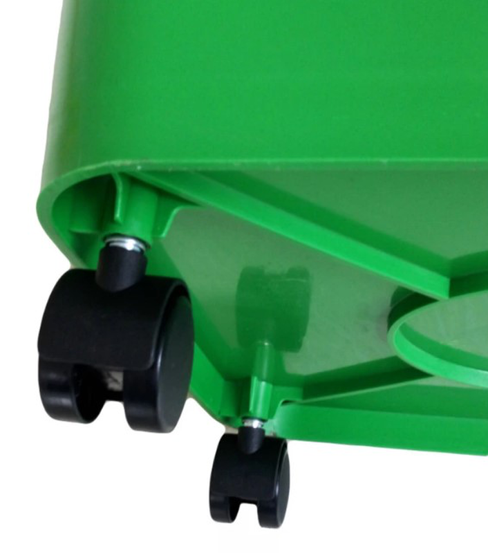 Bidone bin with wheels 60l - green, , medium-null