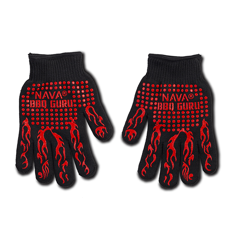 Nava bbq guru set of barbeque gloves up to 500&deg;c, , medium-null
