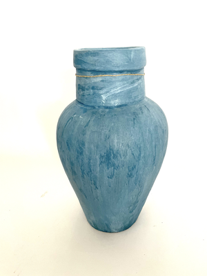 Vase ceramic blue