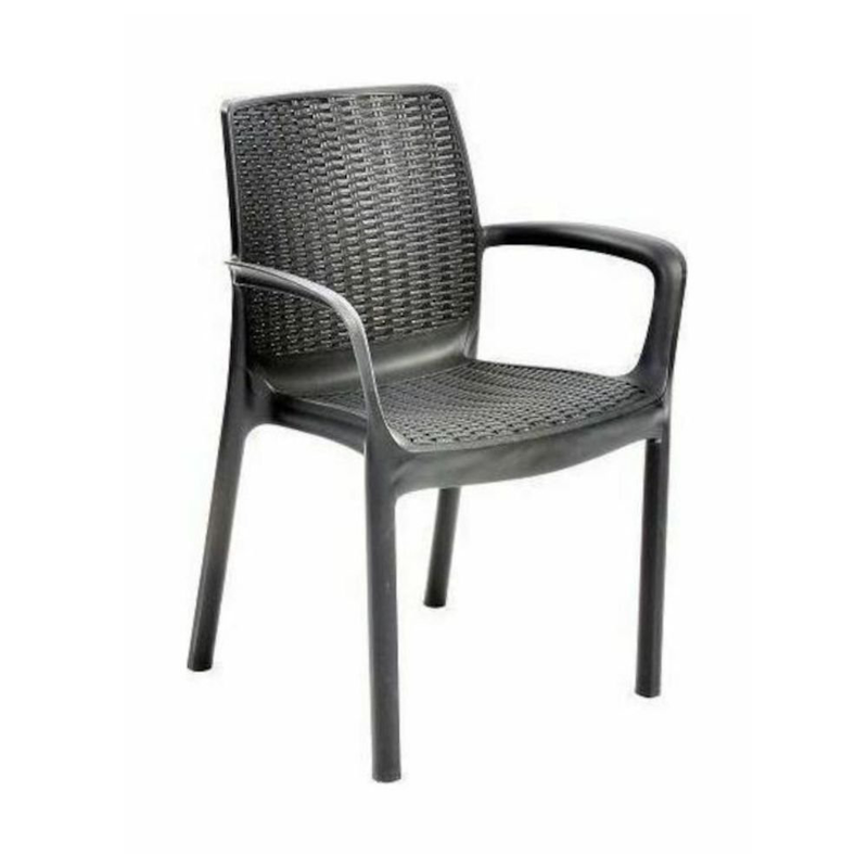 Product image: Bali καρέκλα κήπου, ρατάν όψη, στιβαρή κατασκευή & στοιβαζόμενο design για εσωτερικούς και εξωτερικούς χώρους, , medium-null