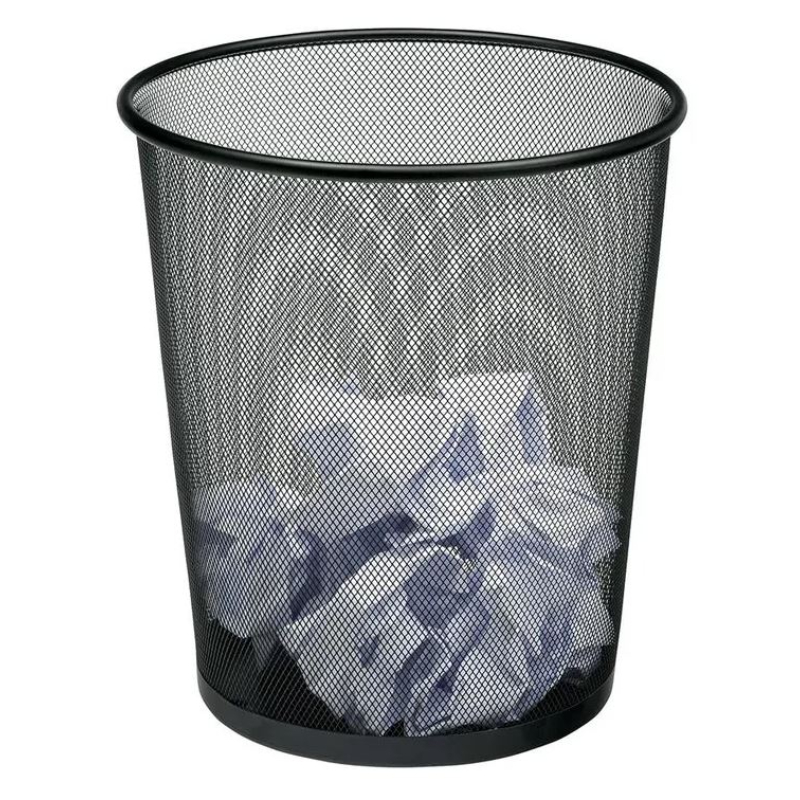 Homemaid round metal office bin 34x29cm - assorted colors, , medium-null