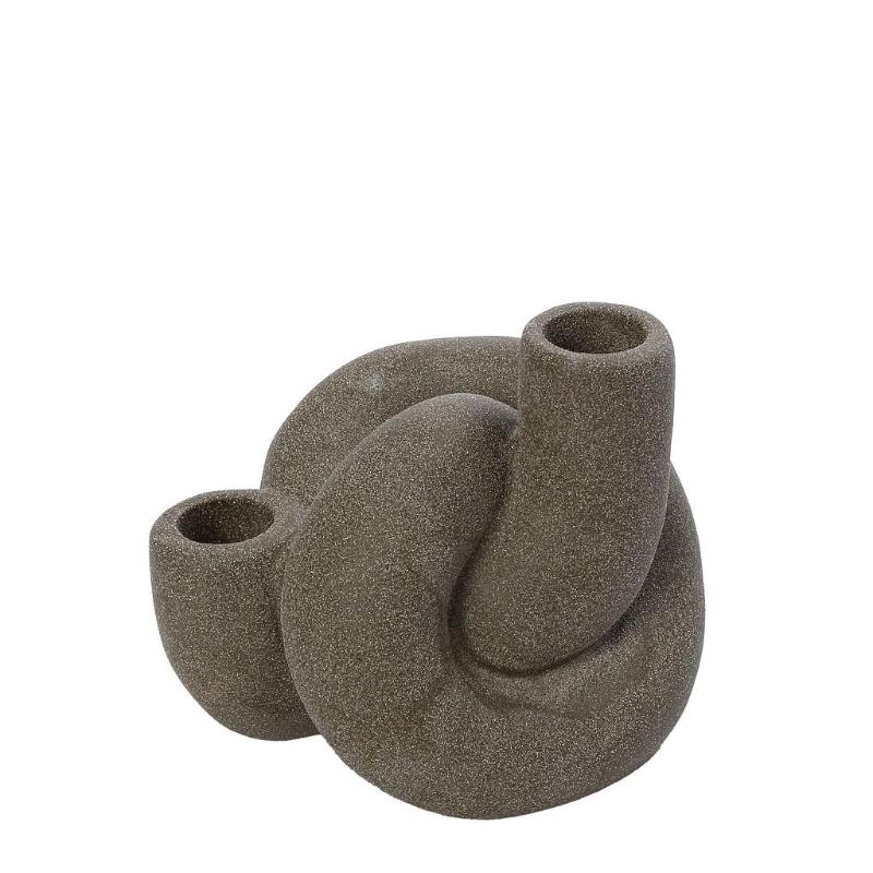 Espiel ceramic candle holder  - green, , medium-null