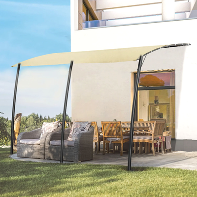 L.h garden wall awning 3x4m beige, , medium