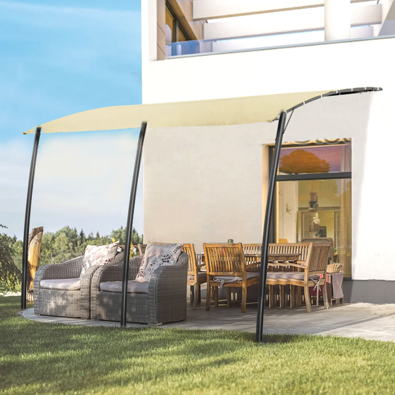 L.h garden wall awning 3x4m beige, , medium-null