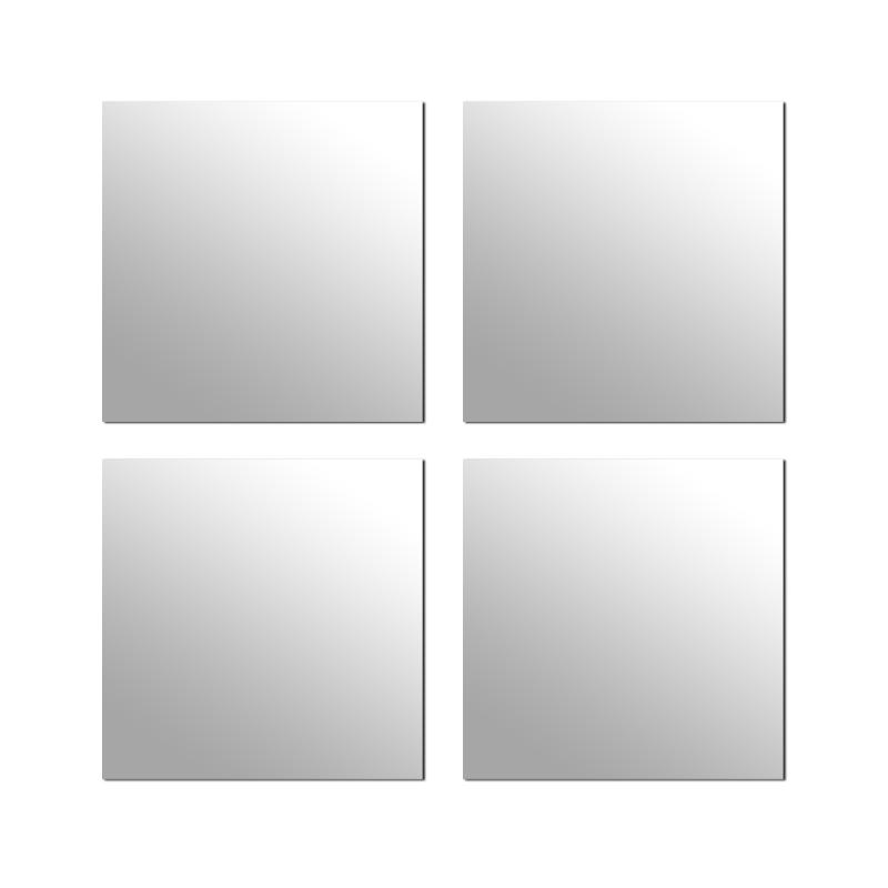 Tendance square mirror 20x20cm 4pcs, , medium-null