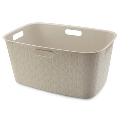 Curver softex laundry basket 45l - white, , medium