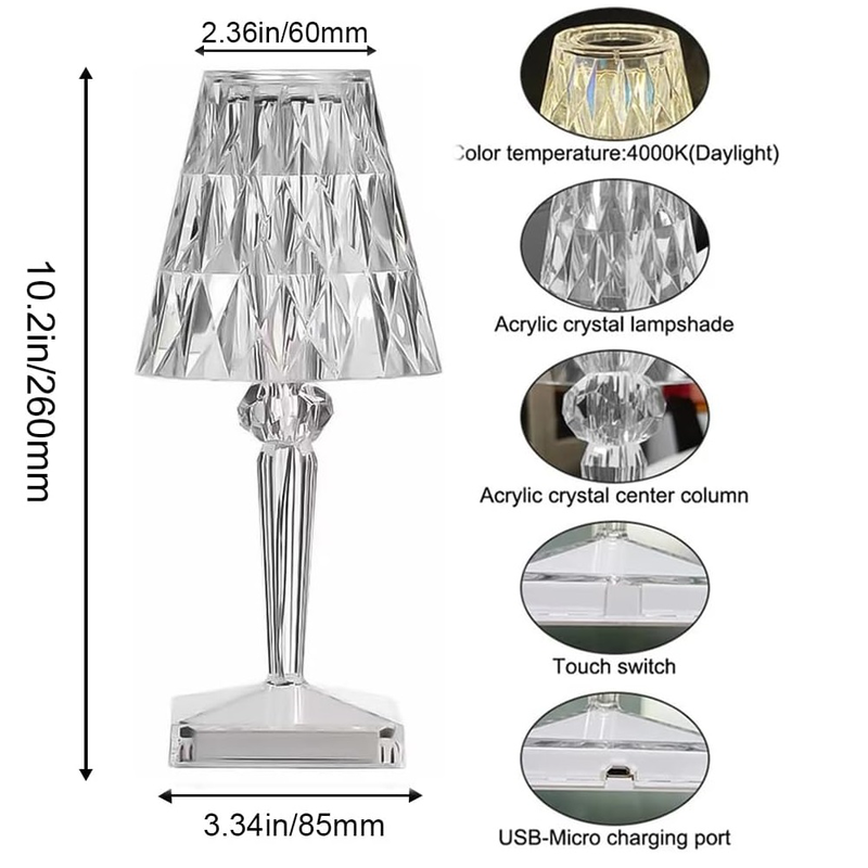 Product image: Of diamant led tab lamp 26cm, , medium-null