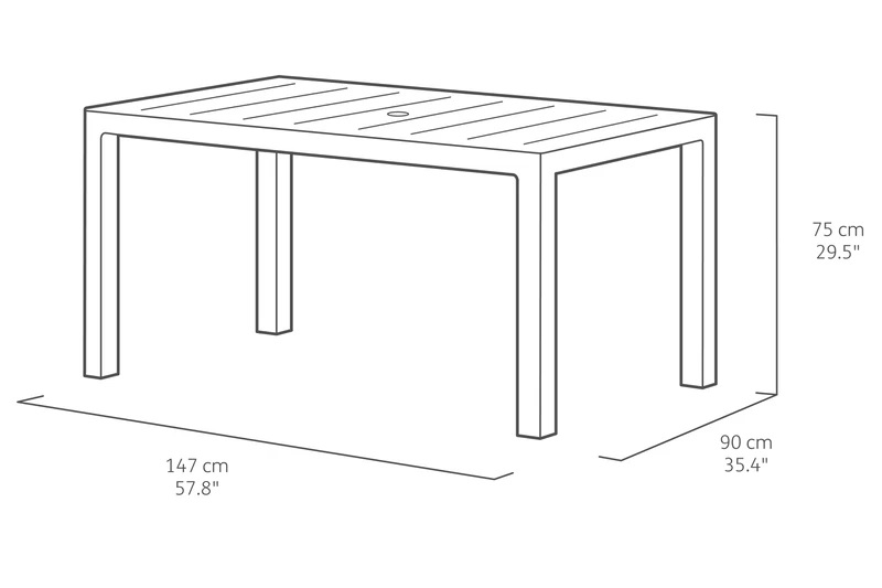 Keter julie table cappuccino, , medium image number null