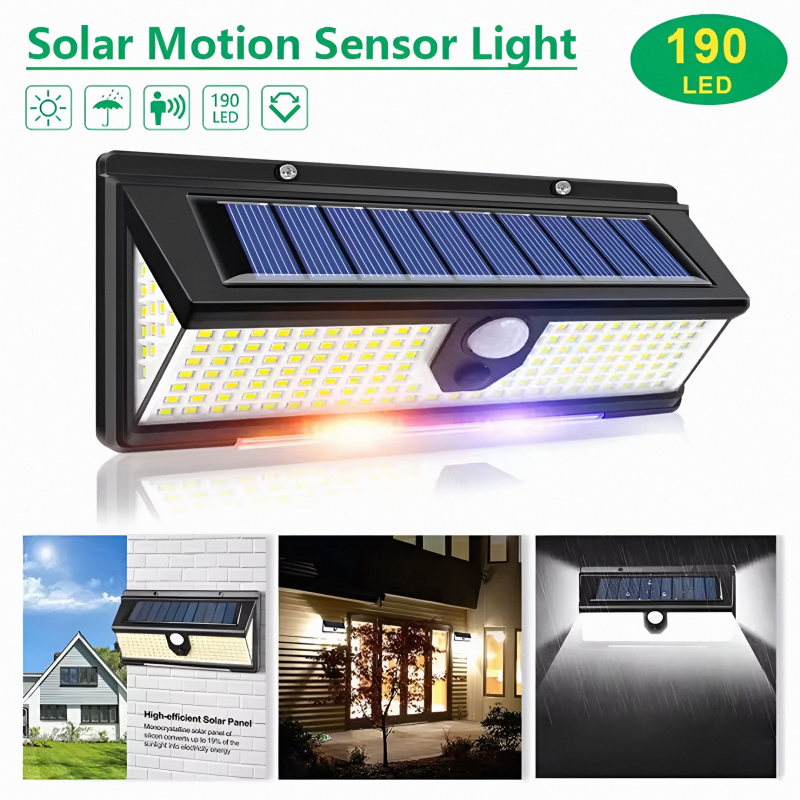 Ηλιακό φωτιστικό solar body sensor lamp 190 smd, , medium image number null
