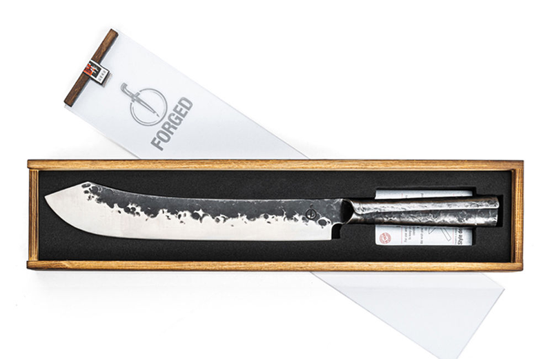 Forged brute butcher knife 440c japanese steel, , medium image number null